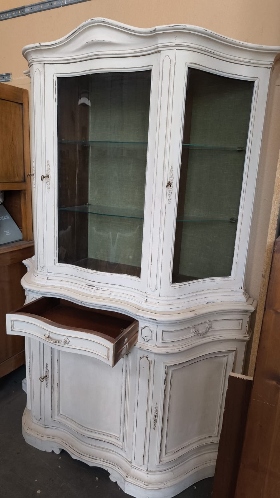 Cristalliera / Vetrina Shabby Chic - immagine 5