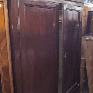 Guardaroba classico in legno, armadio fine 800 con cassetto in basso